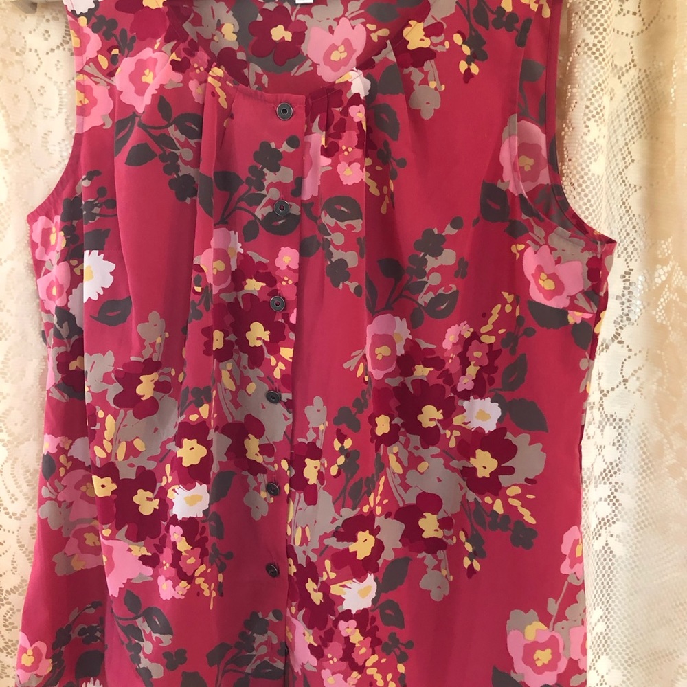 Short sleeve tank blouse